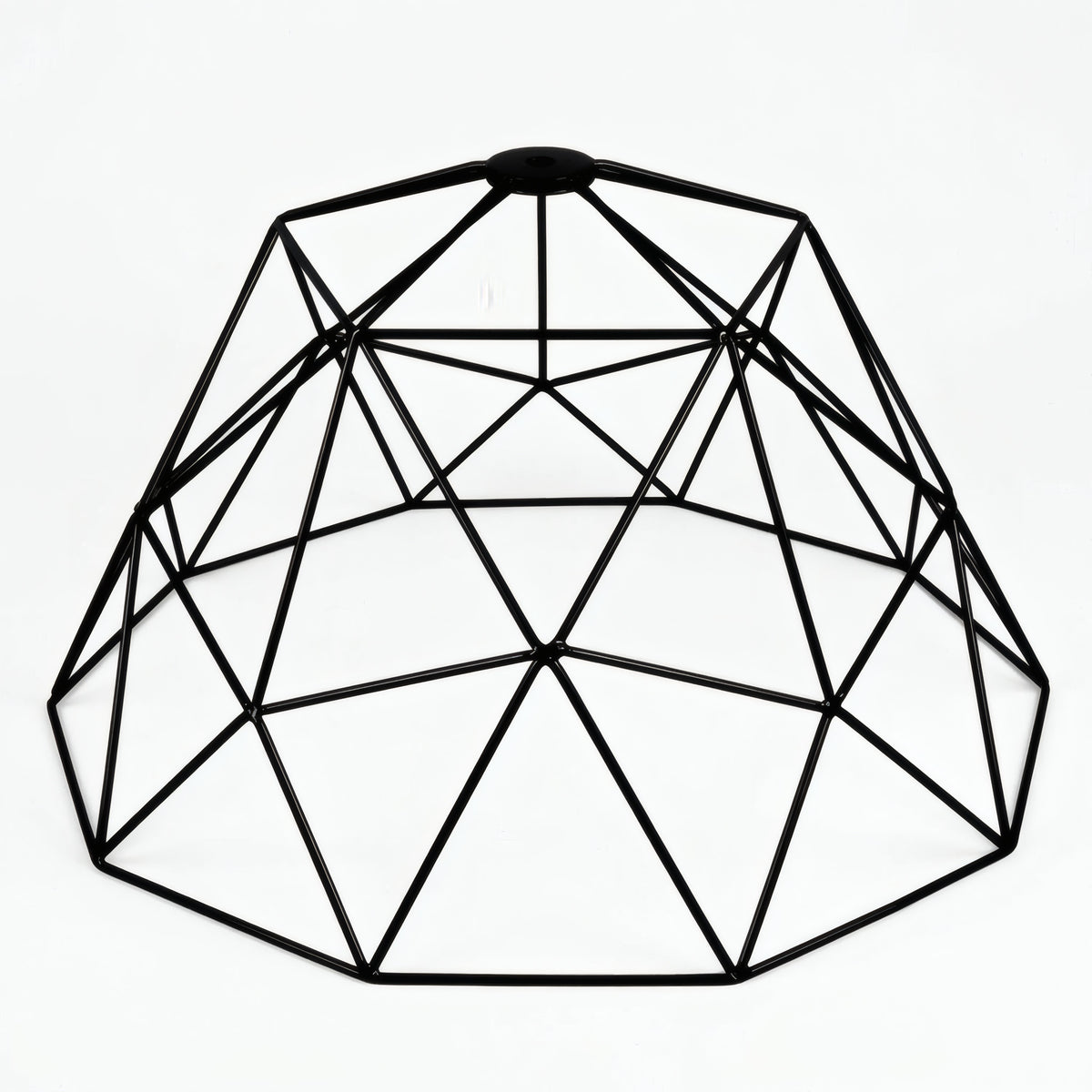 Pantalla jaula cúpula XL metal Ø 35 cm con portalámparas E27