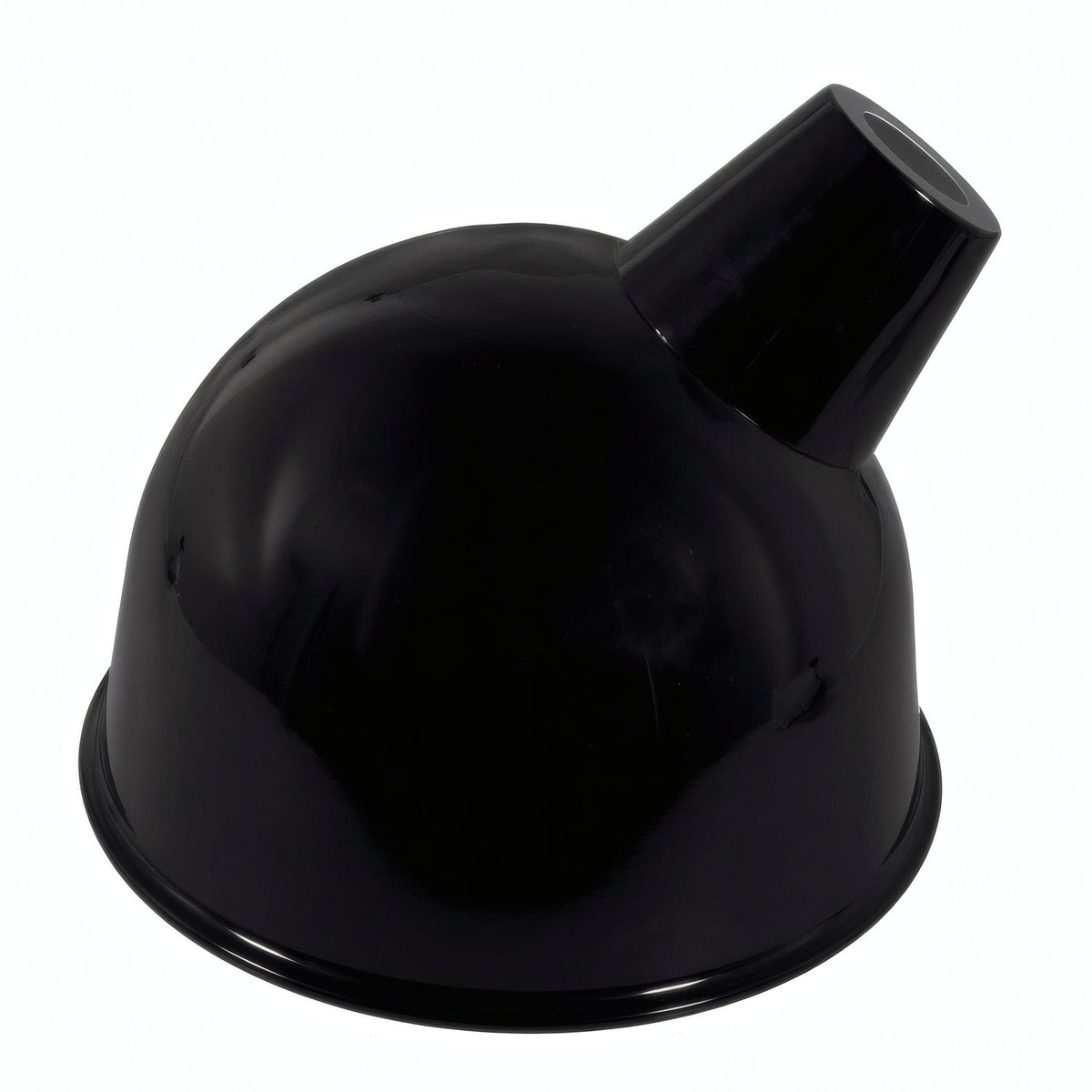 Pantalla con abertura oblicua Ø 30 cm para portalámparas E27 — Negro
