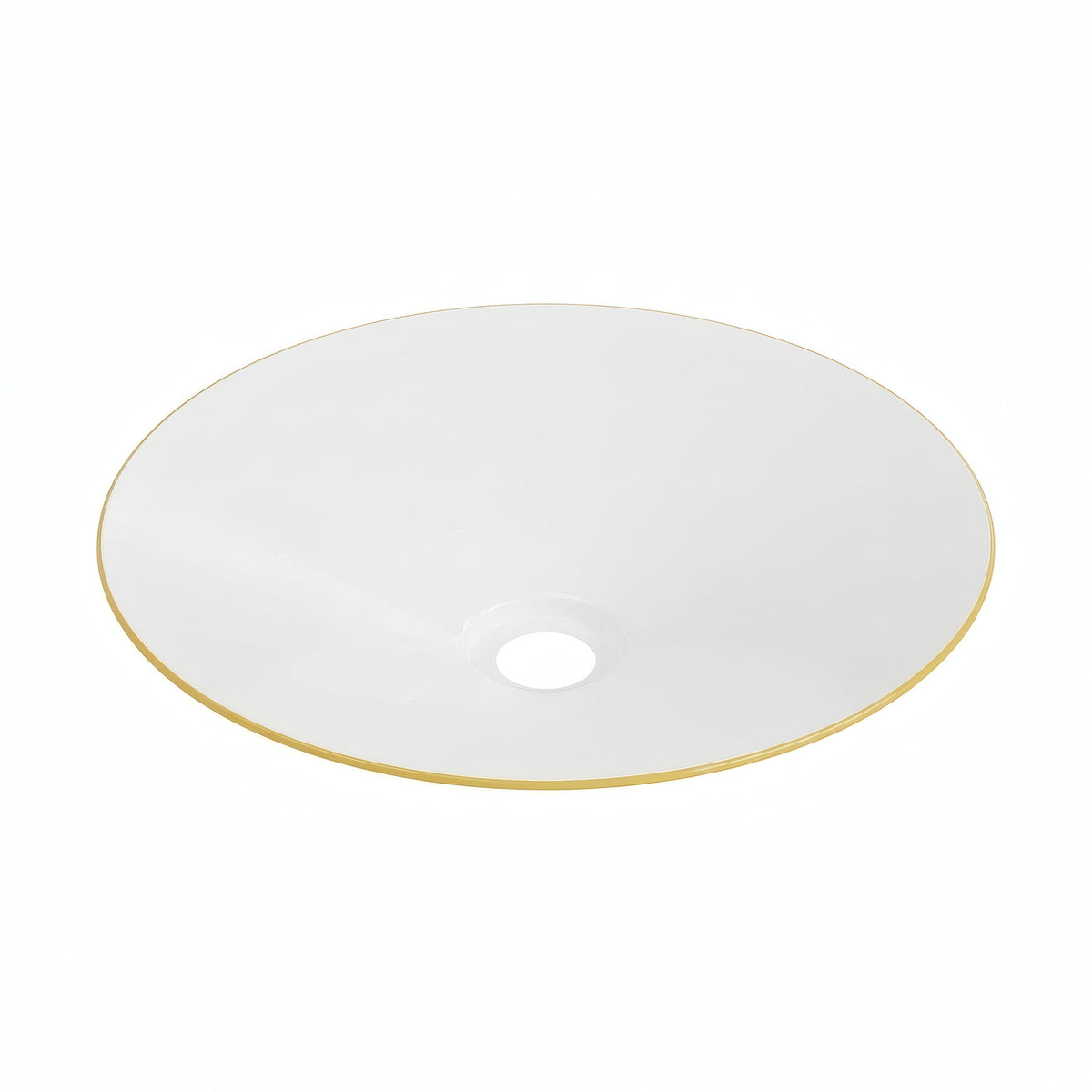Pantalla plana esmaltada Ø 30 cm para portalámparas E27 — Amarillo mostaza