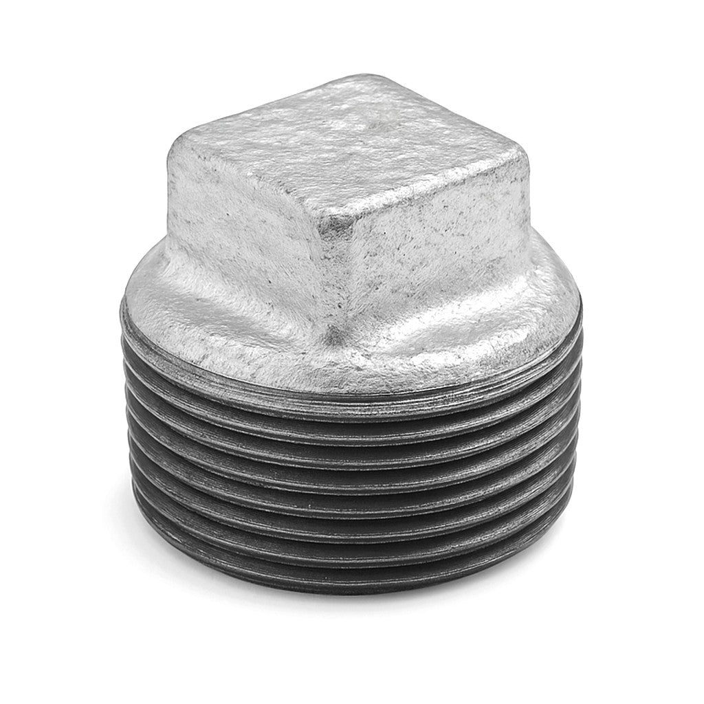 Tapón macho sin tope de hierro maleable galvanizado