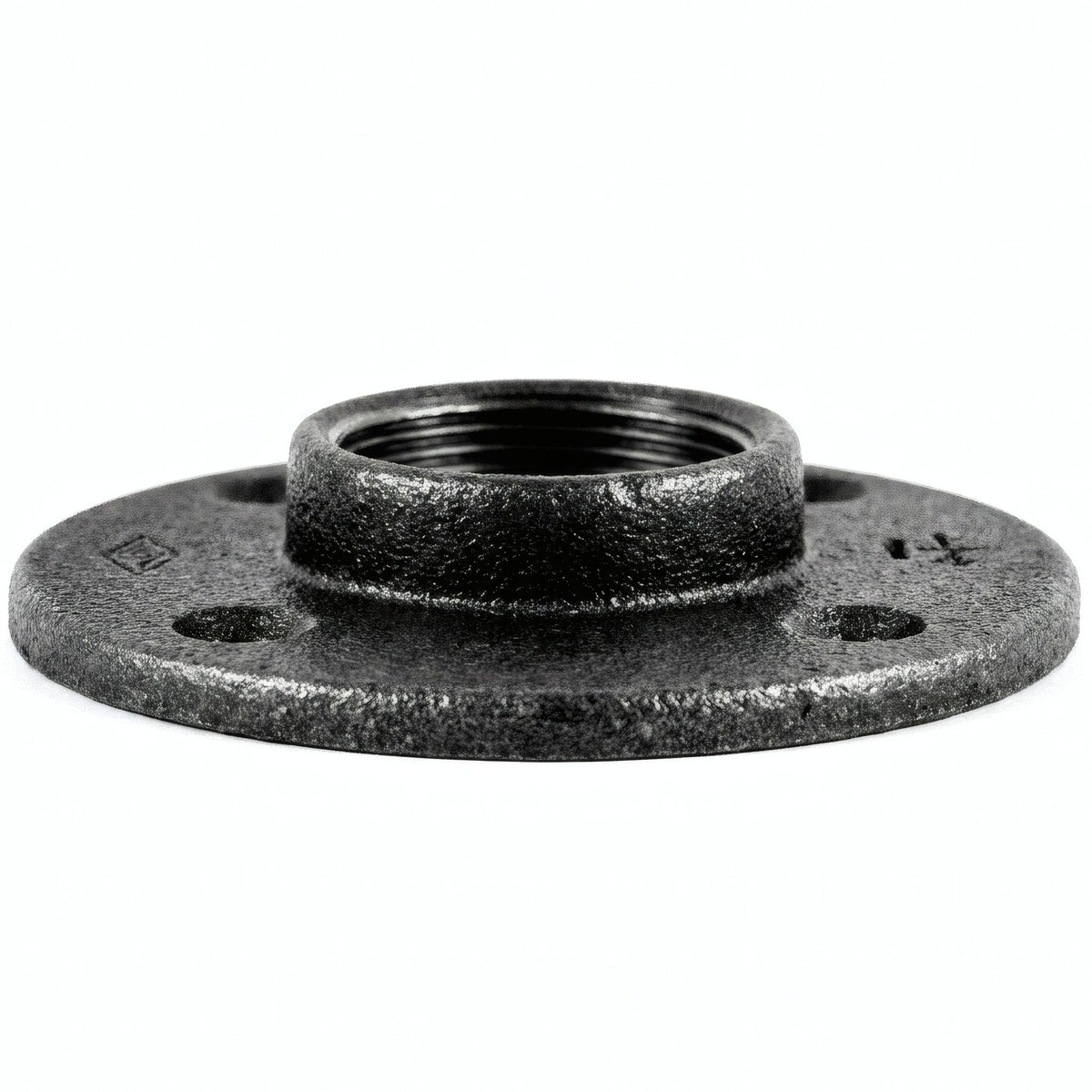 Brida 1''1/4 | 33x42mm diámetro grande fundición negra - foto de producto sobre fondo blanco 2