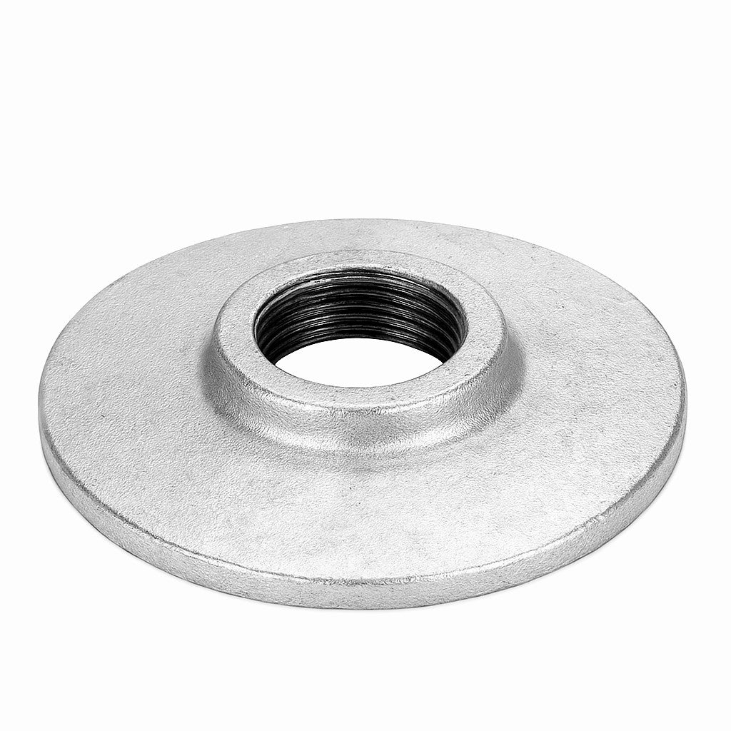 Bride galvanisée plomberie pleine sans trous