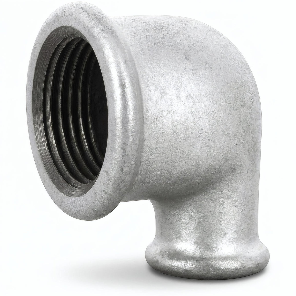 Coude réduit 90° F/F fonte galvanisée - photo produit fond blanc 21