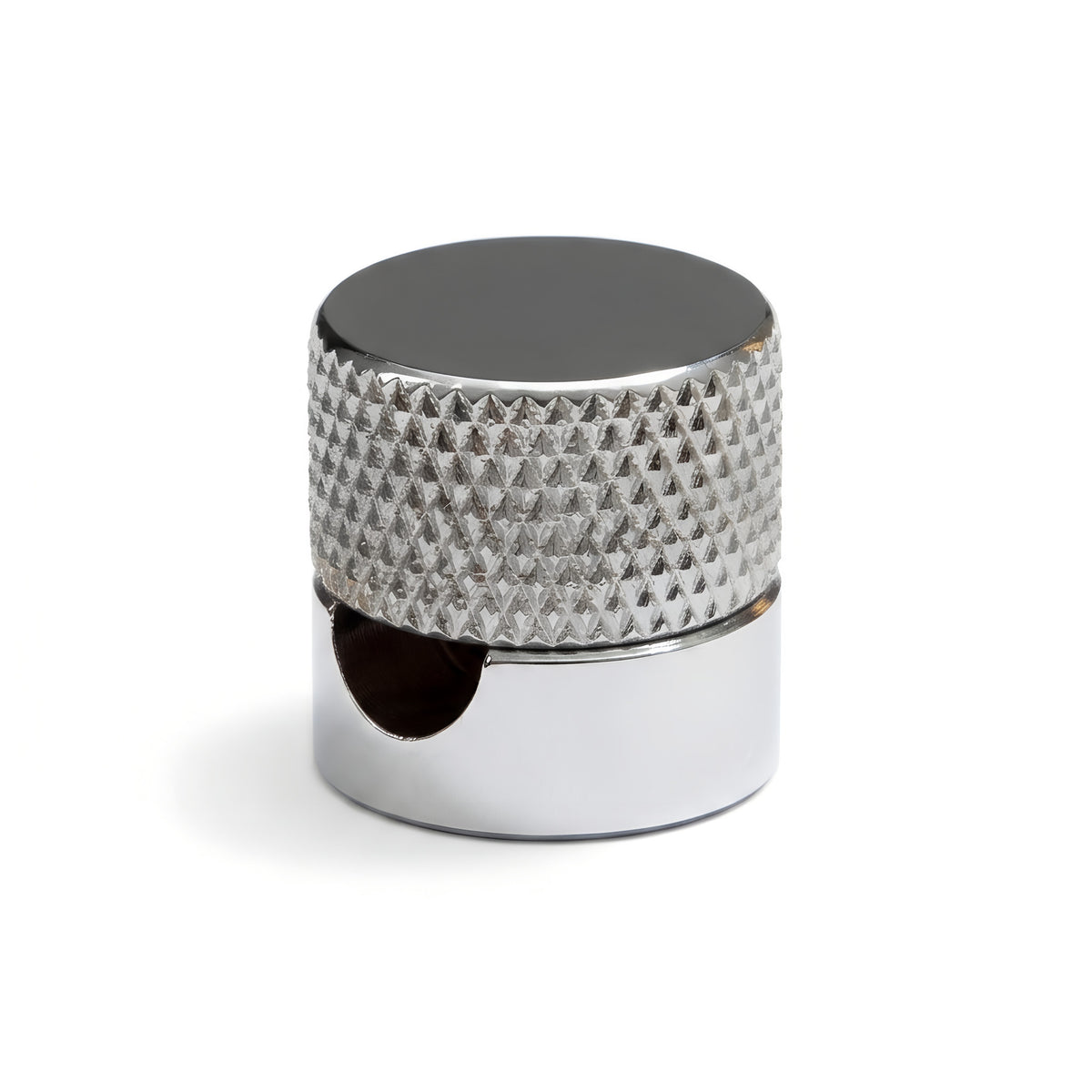 Pasacables de pared de metal para cable textil — Cromado