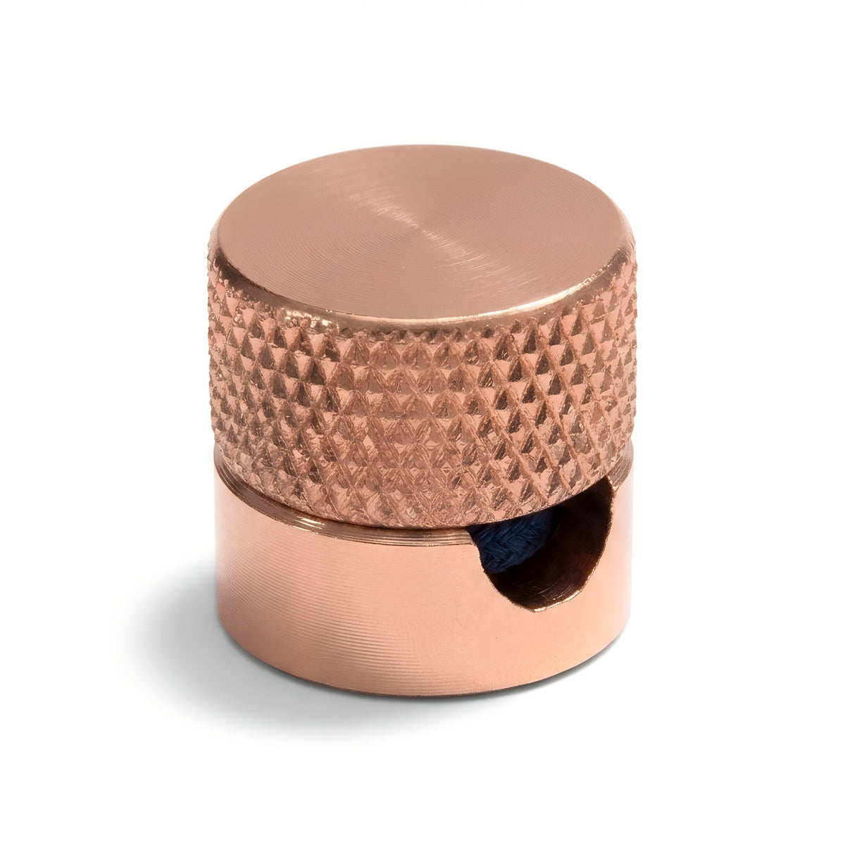 Pasacables de pared de metal para cable textil — Cobre