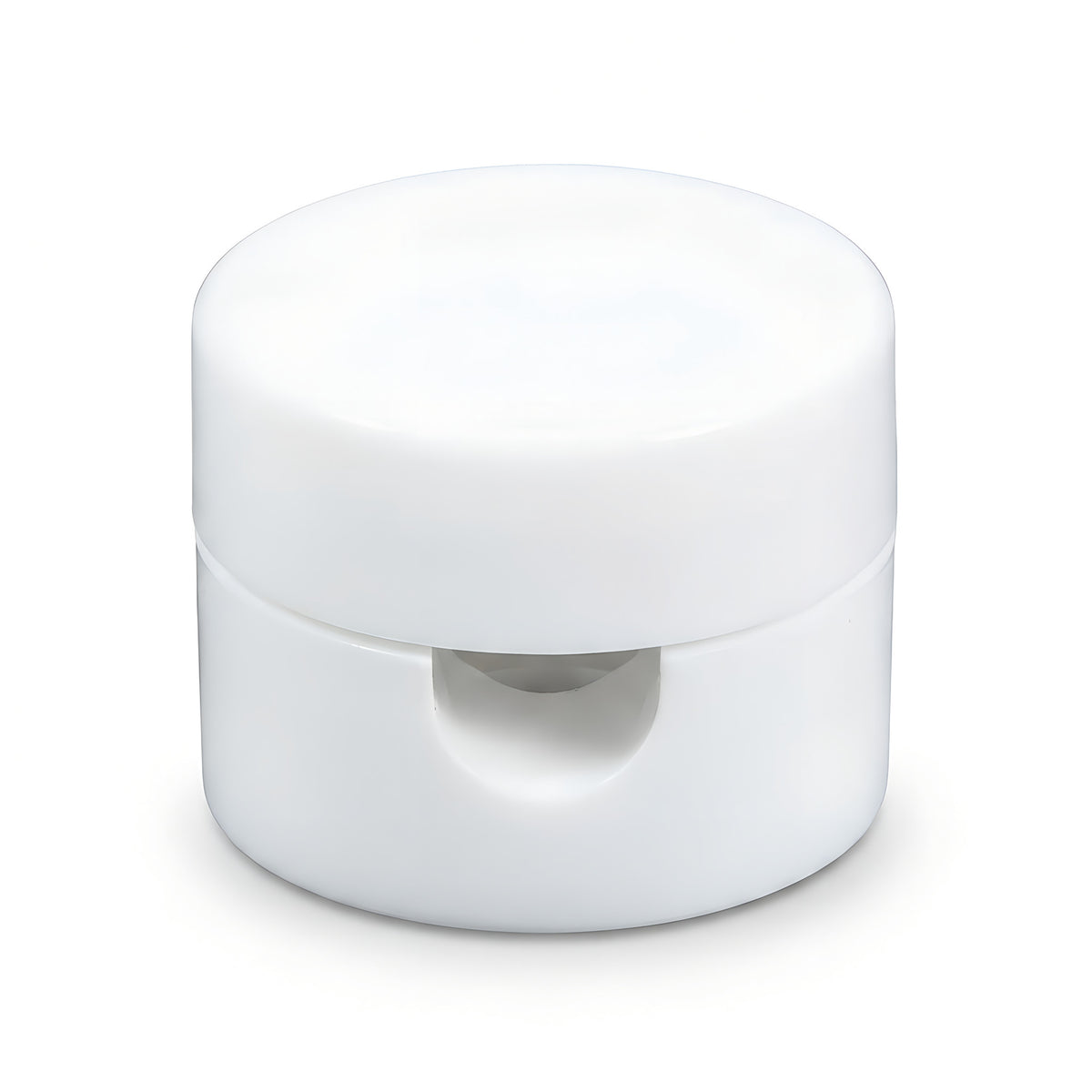 Pasacables de pared universal para cable textil — Blanco