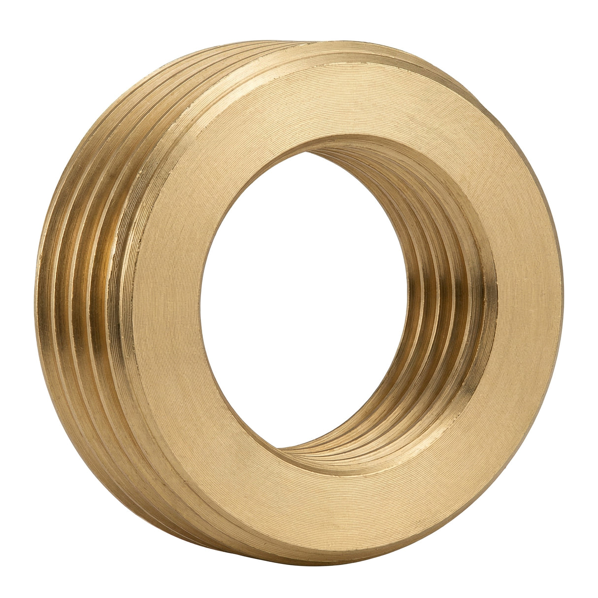 Anillo de tuerca reducida macho-hembra de latón CW617N BSP - vista frontal