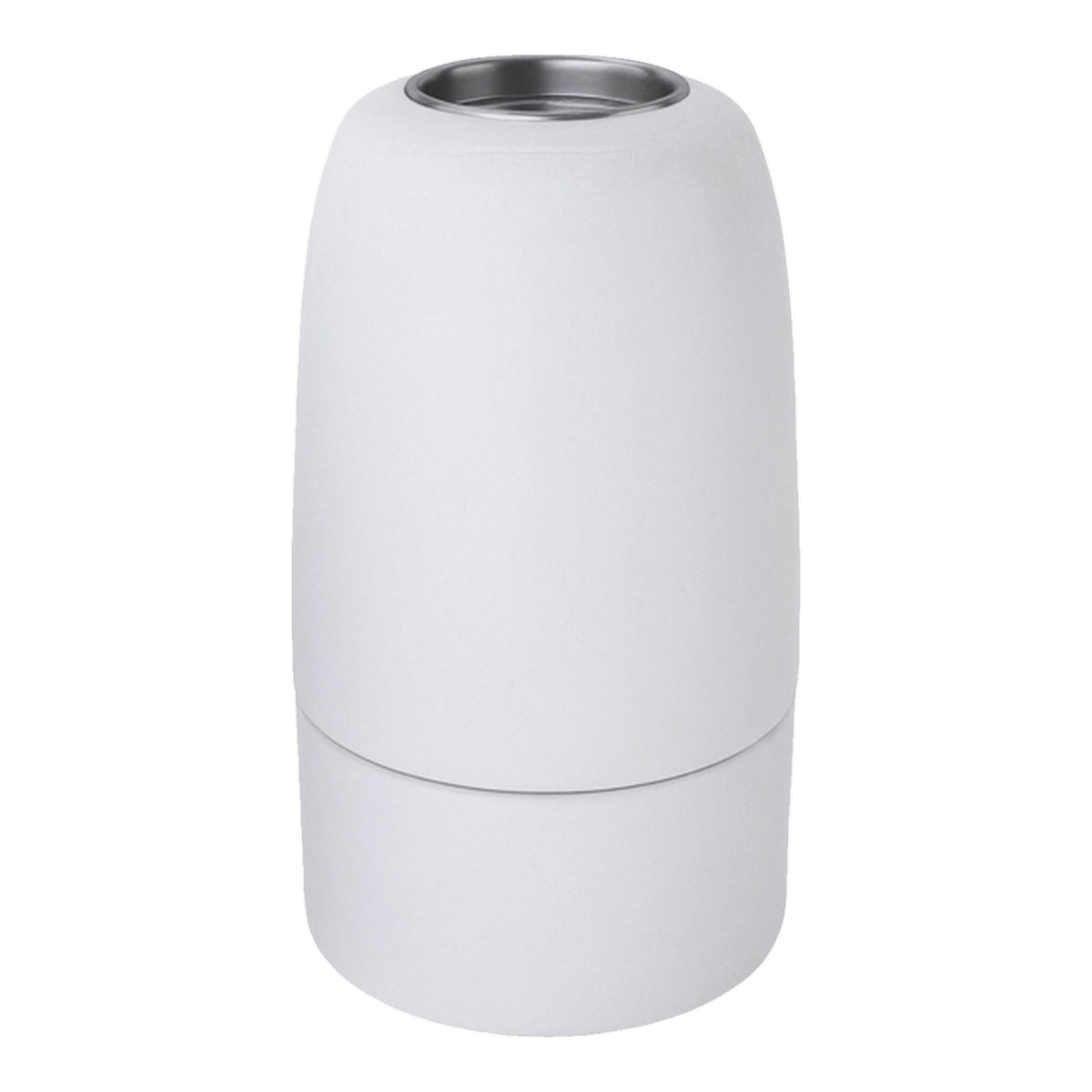 Portalámparas E14 de porcelana — Blanco