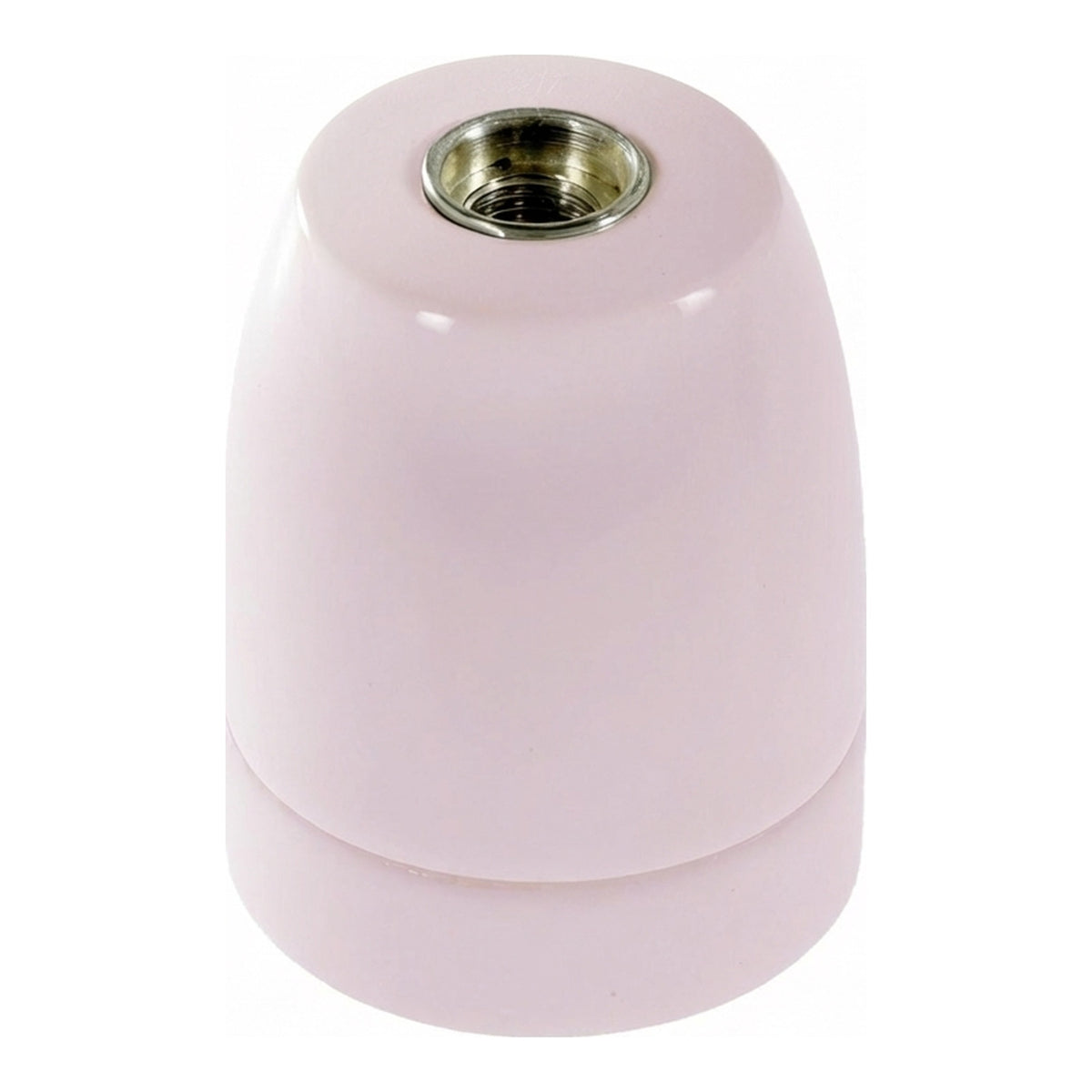 Portalámparas E27 de porcelana — Rosa antiguo