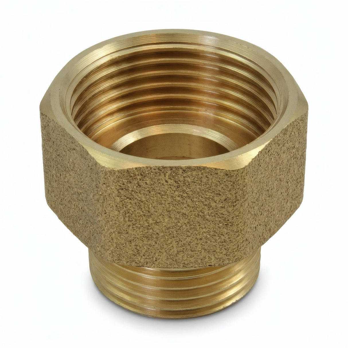 Nipple reductor H/M de latón - foto de producto sobre fondo blanco 1