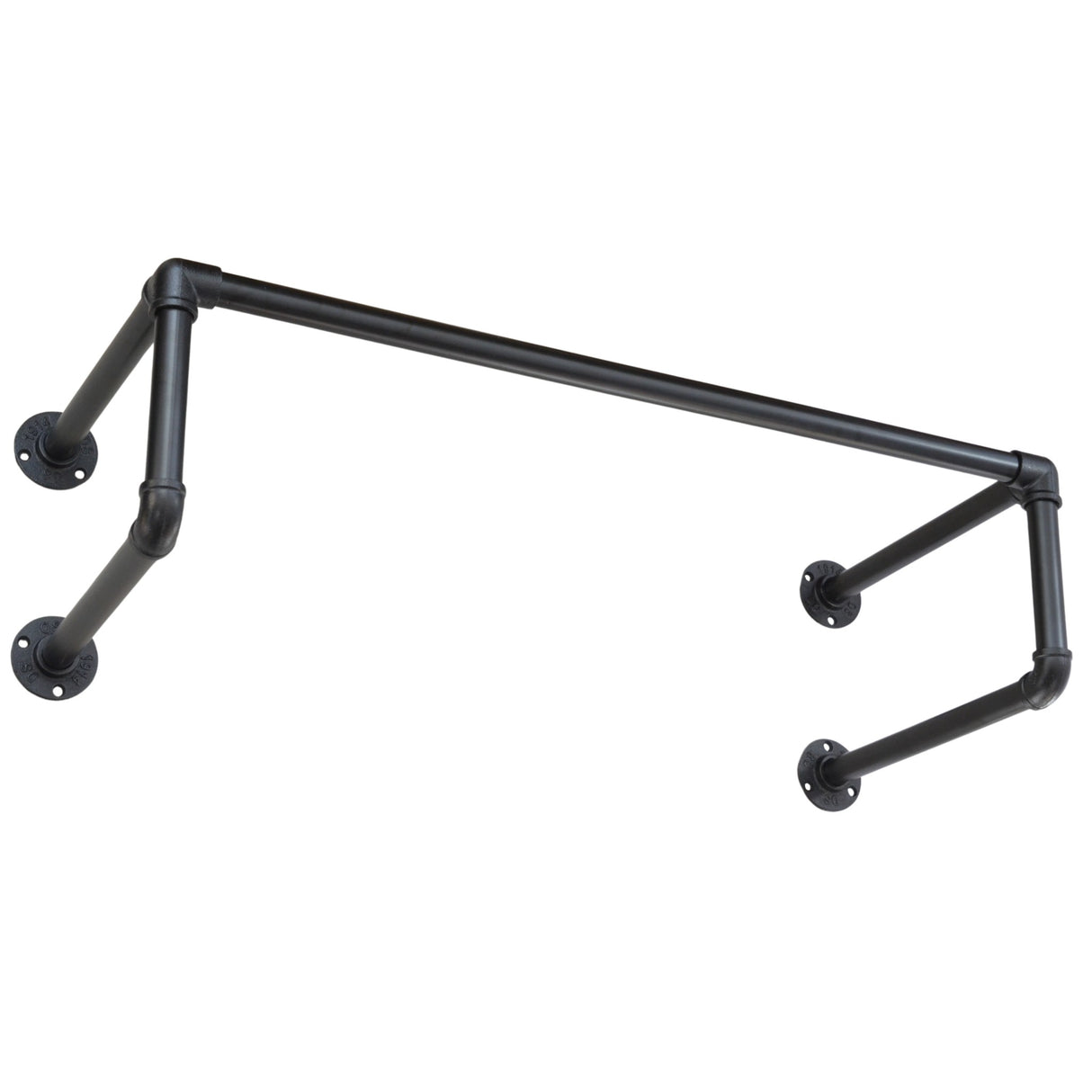 penderie murale industrielle en tuyaux 100cm