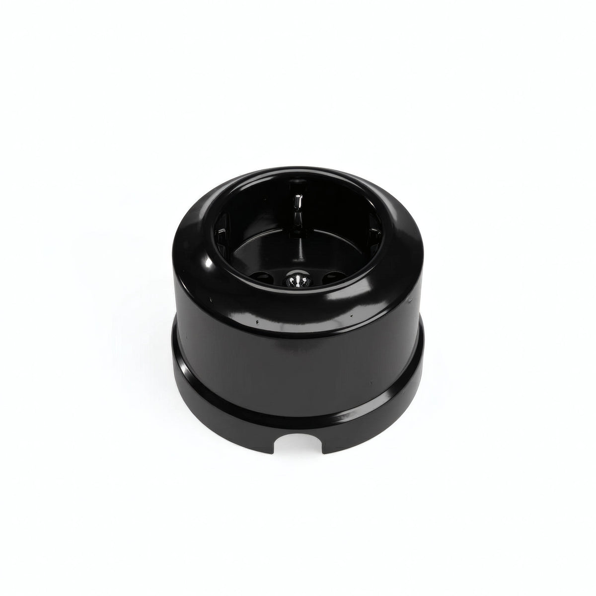 Toma de pared de porcelana — Schuko 2P+T 16 A / Negro