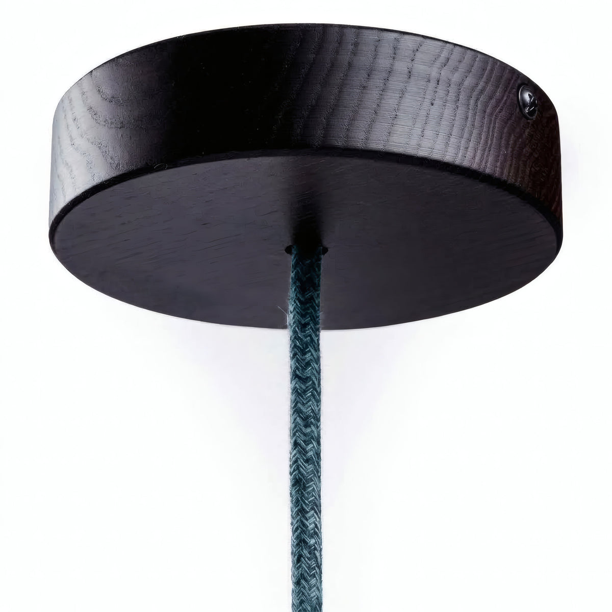 Florón redondo de madera, Ø 120 mm — Efecto wengué