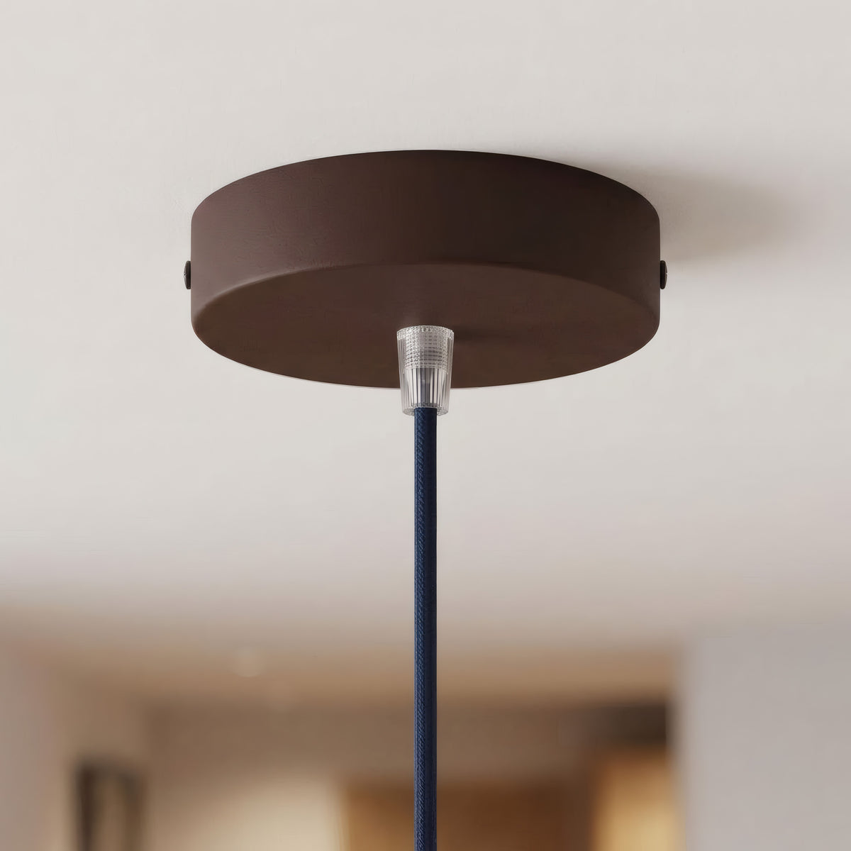Florón cilíndrico de metal, Ø 120 mm — Cónico de termoplástico / Óxido