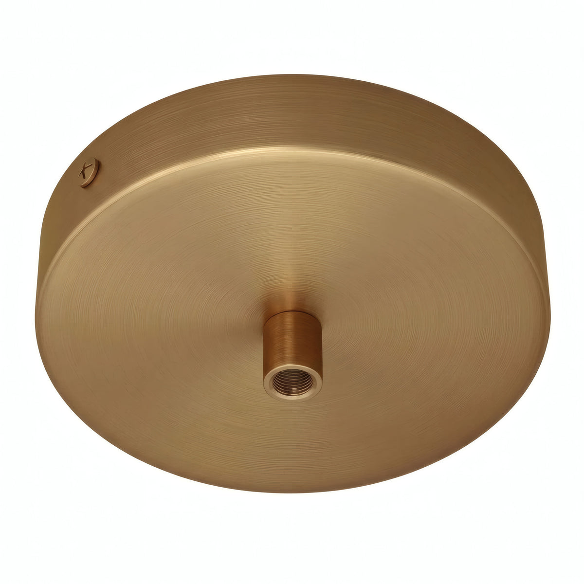 Florón cilíndrico de metal, Ø 120 mm — Cilíndrico de metal / Bronce satinado