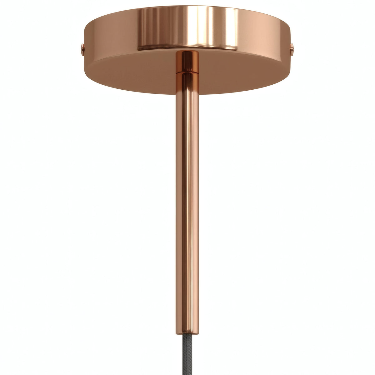 Florón cilíndrico de metal con prensacables de 15 cm — Cobre