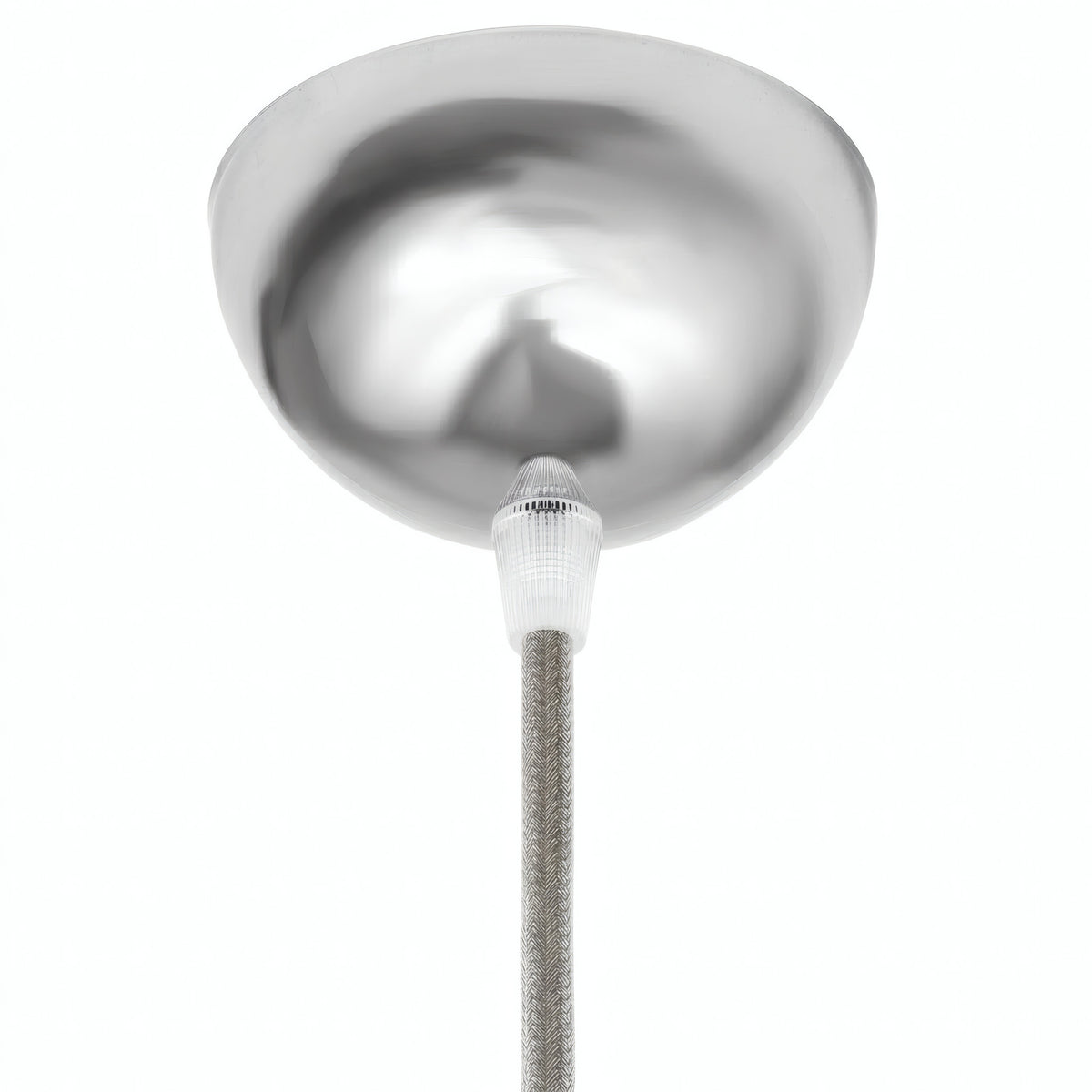 Florón semiesférico de metal, Ø 100 mm — Cromado