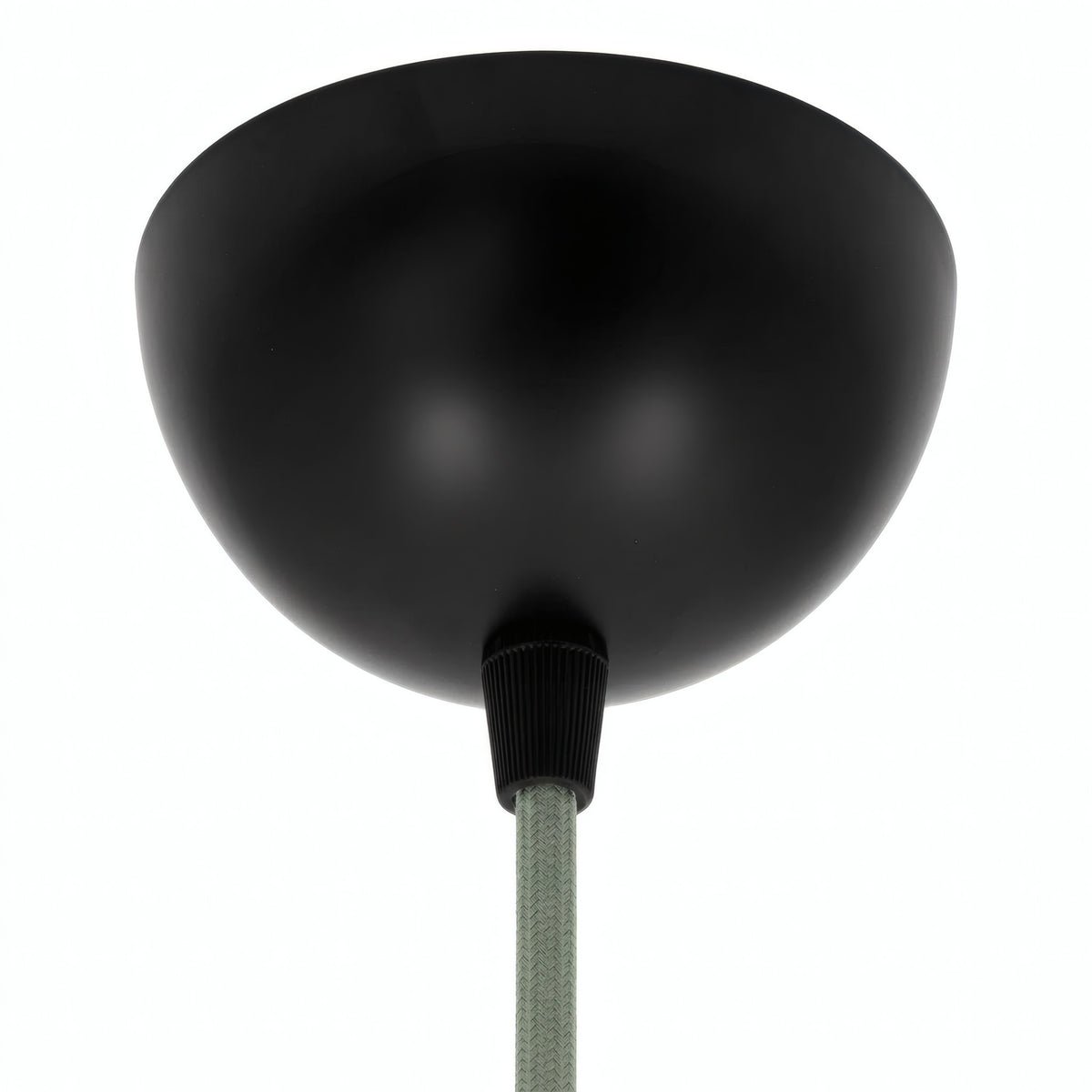 Florón semiesférico de metal, Ø 100 mm — Negro