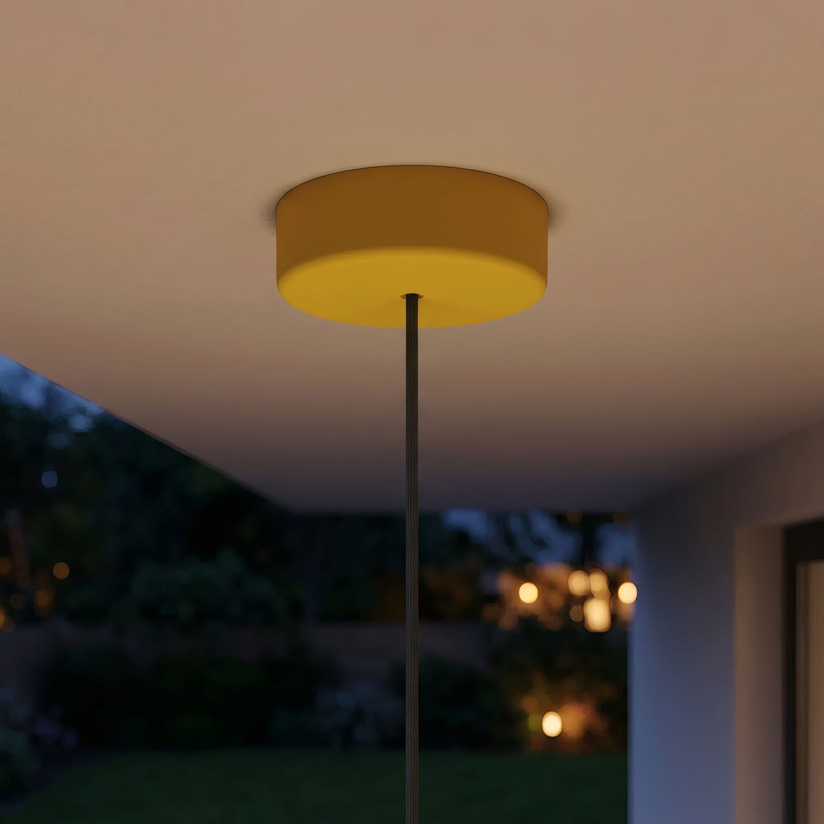 Florón de silicona de exterior IP65, Ø 125 mm — Mostaza
