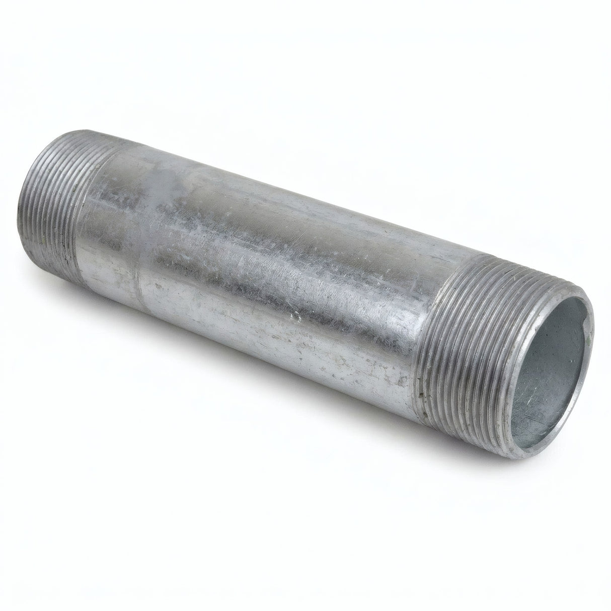 Tube 1''1/2 - 40x49mm acier galvanisé - fileté - photo produit fond blanc 6