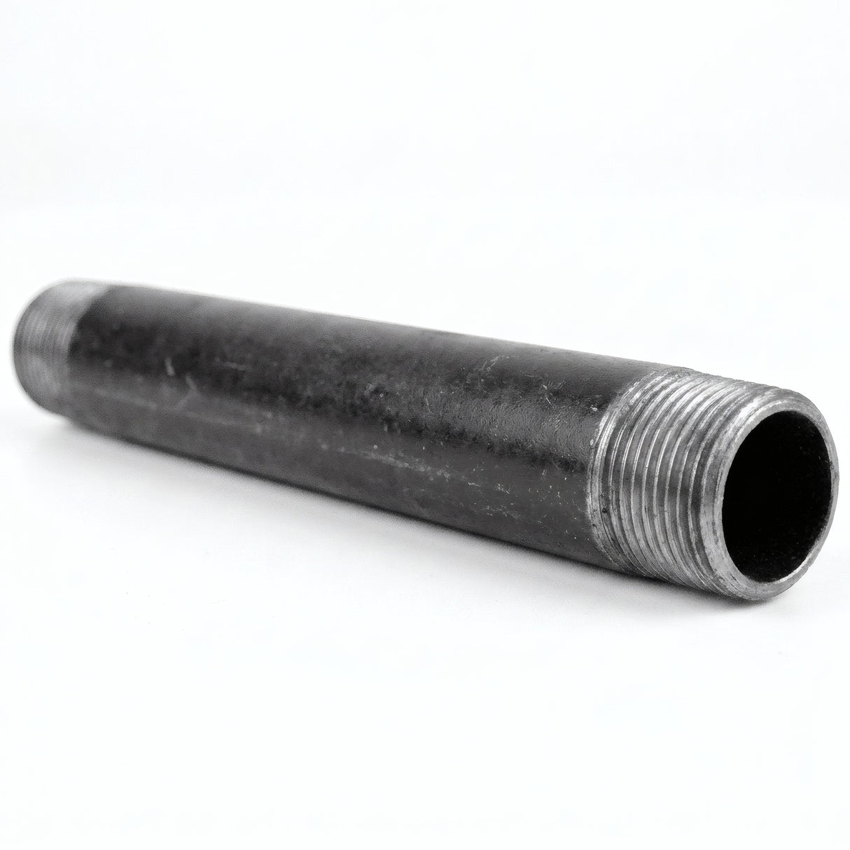 Tube 3/8'' - 12x17mm acier noir - fileté - photo produit fond blanc 6