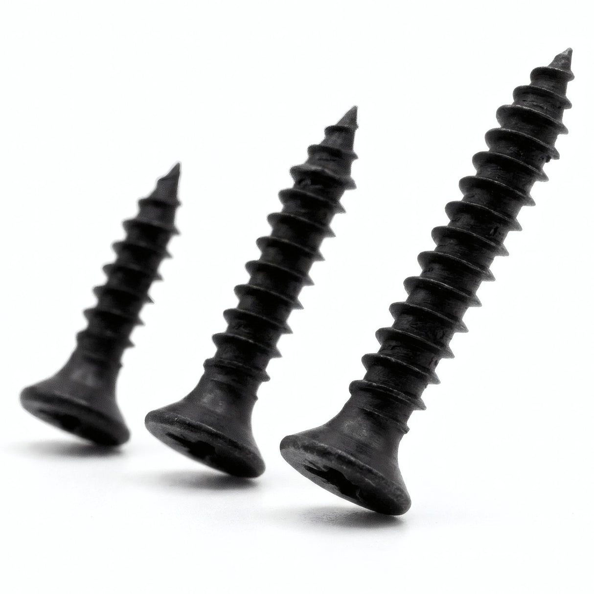 Vis bois & aggloméré noires - photo produit fond blanc 4
