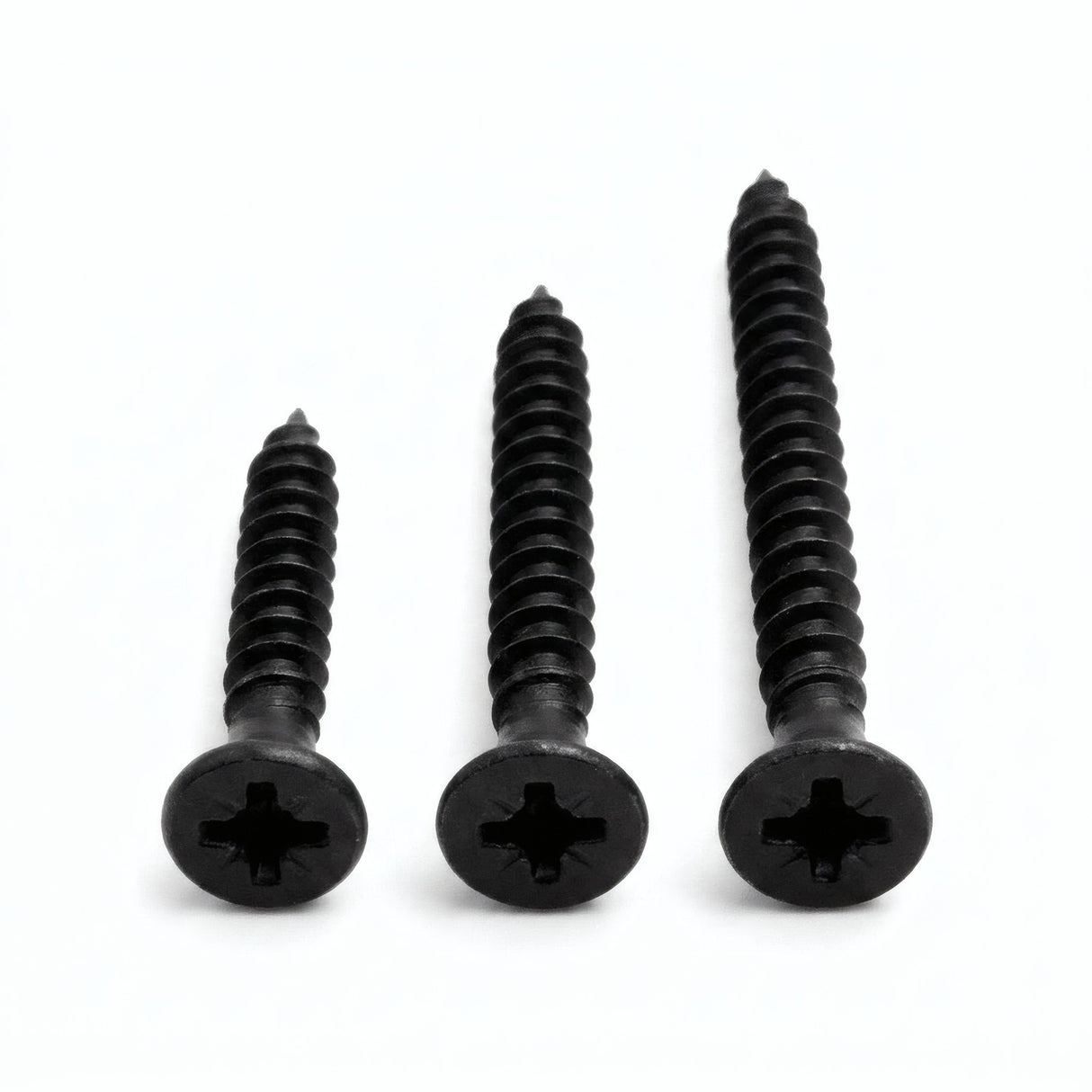 Vis bois & aggloméré noires - photo produit fond blanc 7