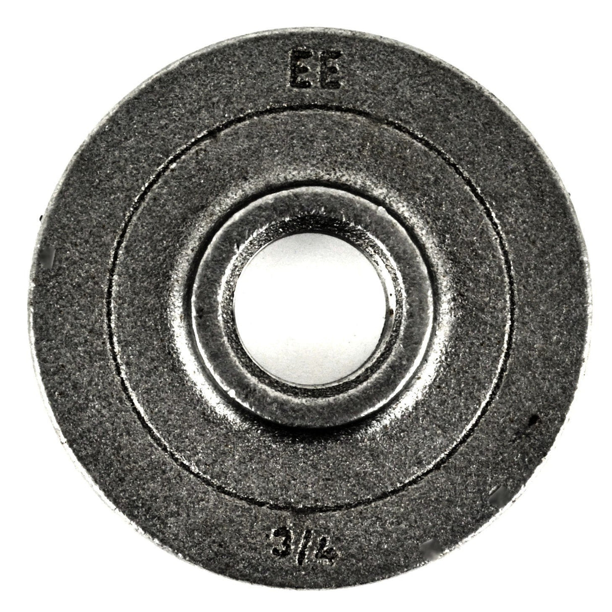 bride plancher plein en fonte noire