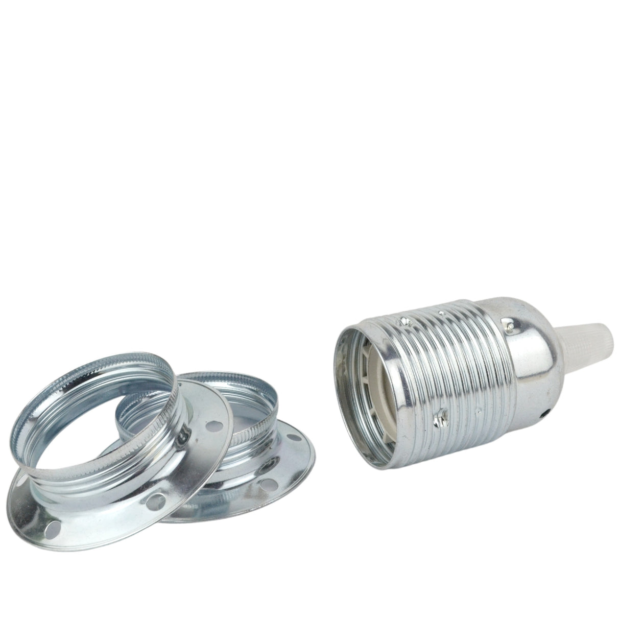 bague argent métal filetée E27