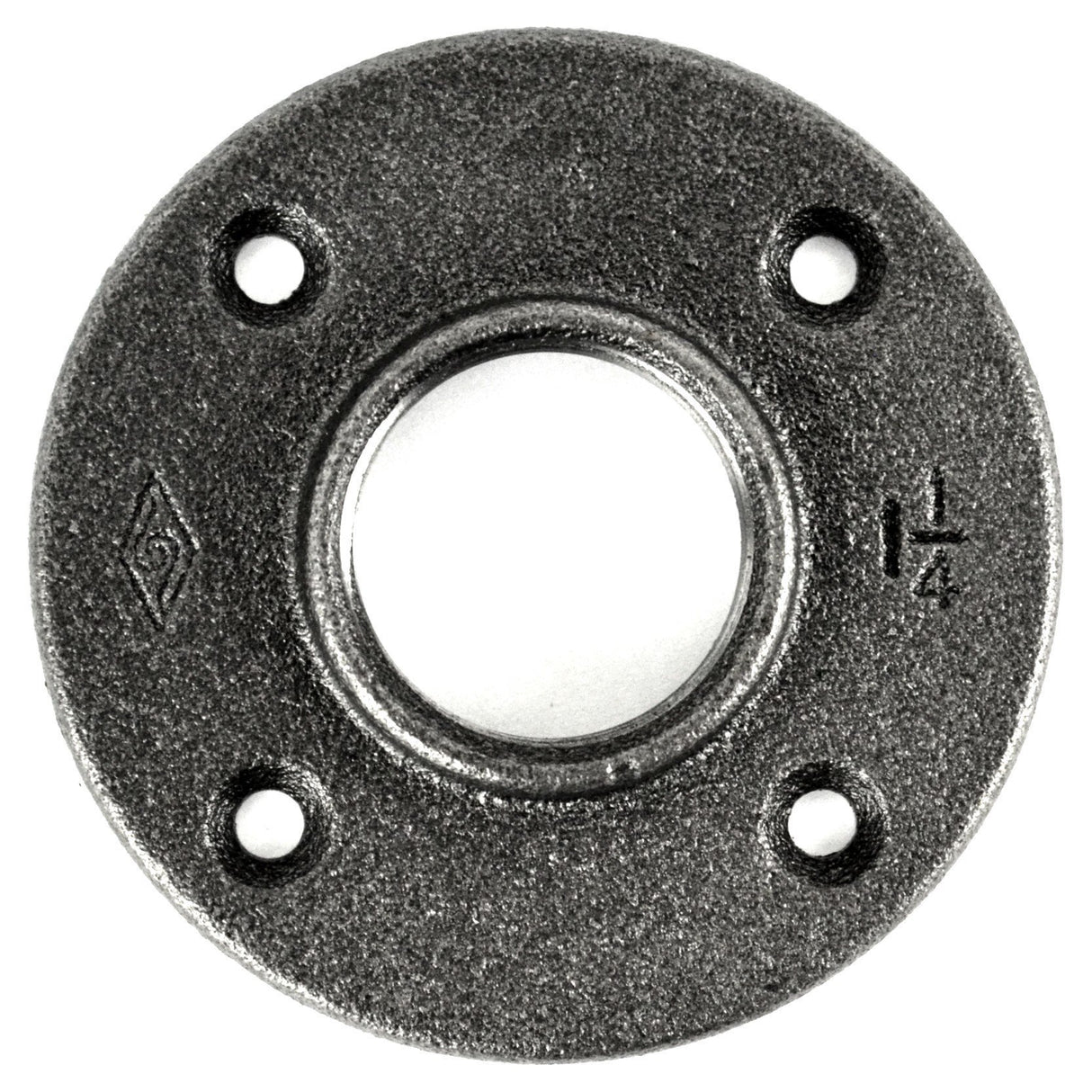 bride de plancher en fonte noire pour tuyaux fileté 33x42mm