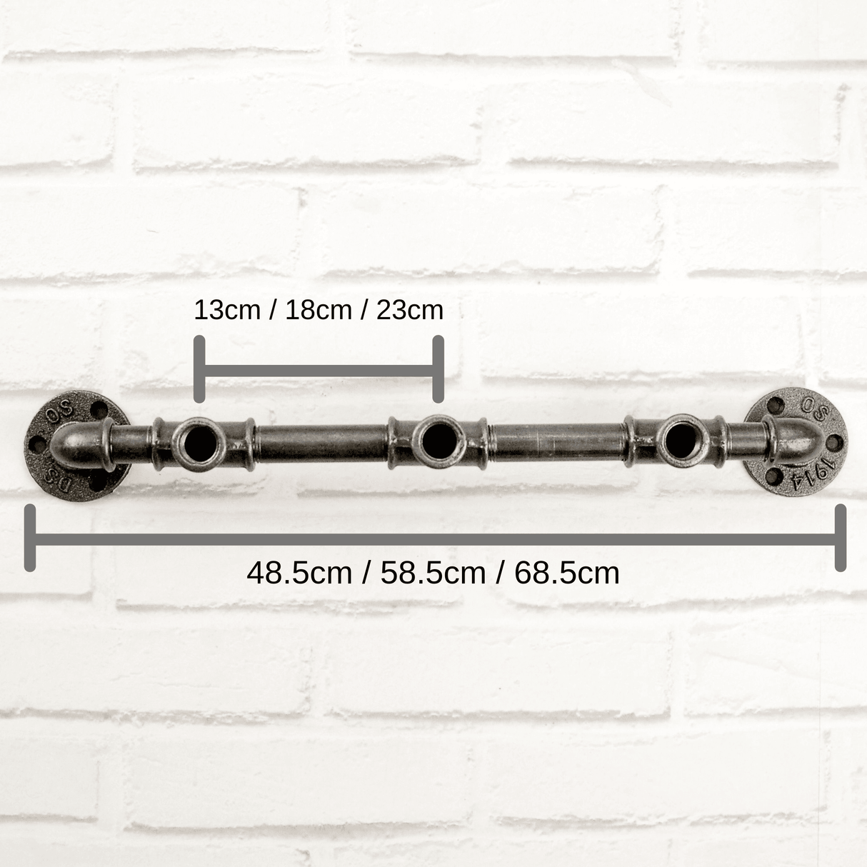 patère 3 crochets dimensions