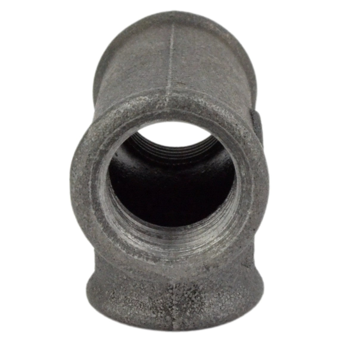 Te / T Igual hembra hierro fundido negro