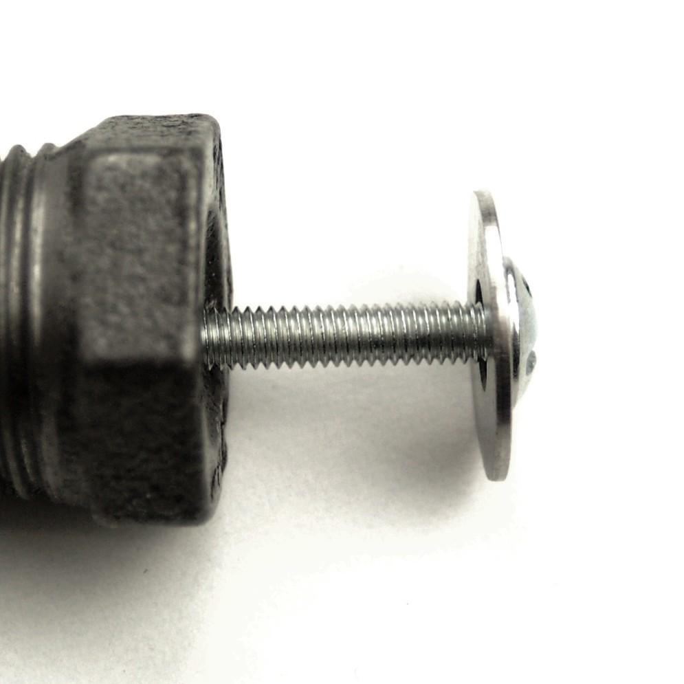 Pomo, Tirador de Mueble en Hierro Fundido y Latón