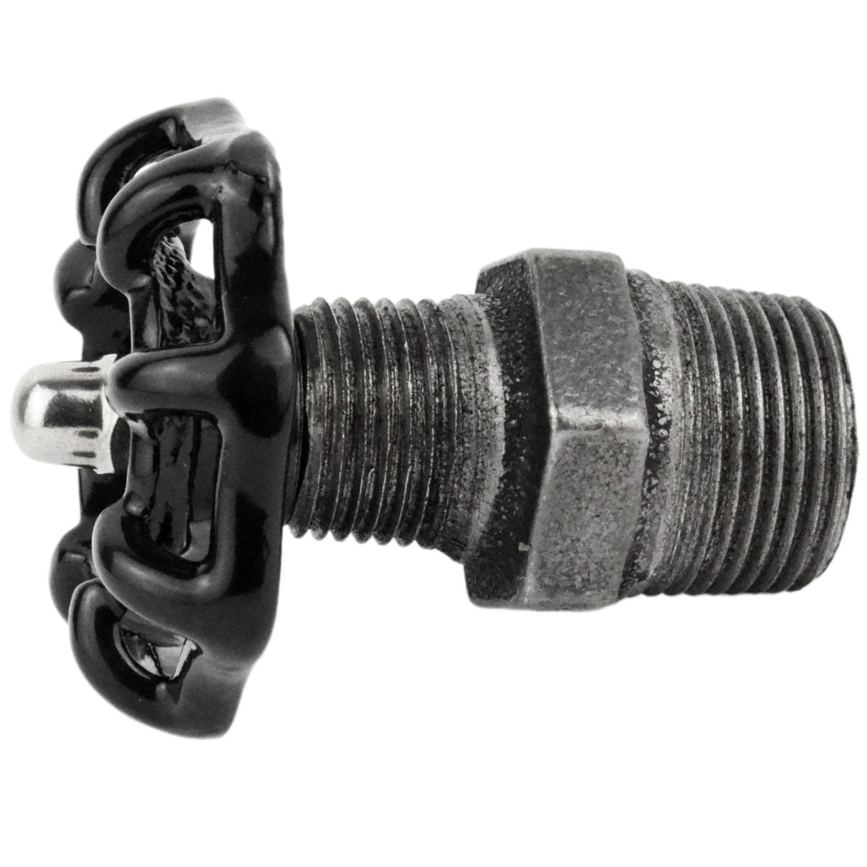 Volante negro de 52 mm sobre niple