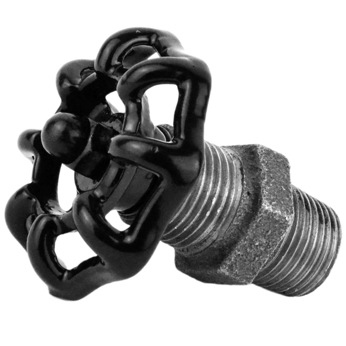 Volante negro de 52 mm sobre niple