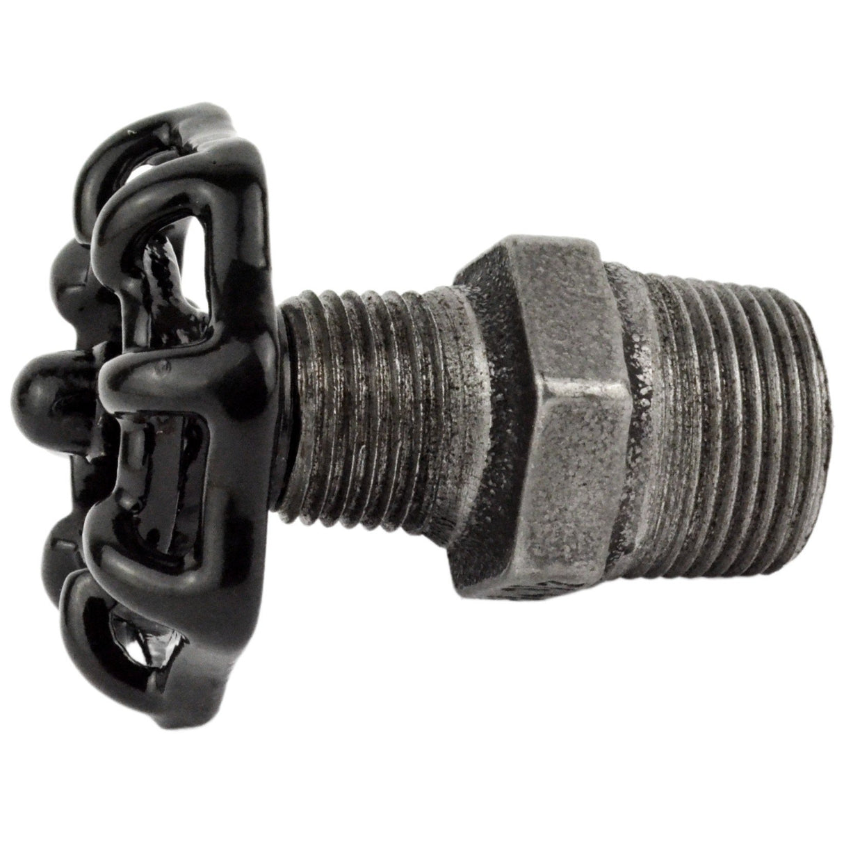 Volante negro de 52 mm sobre niple