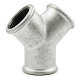Y fontanería de hierro galvanizado
