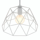Pantalla jaula cúpula XL metal Ø 35 cm con portalámparas E27