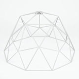 Pantalla jaula cúpula XL metal Ø 35 cm con portalámparas E27