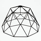 Pantalla jaula cúpula XL metal Ø 35 cm con portalámparas E27