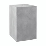 Pantalla cubo de cemento con portalámparas E27 — Cemento claro