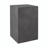Pantalla cubo de cemento con portalámparas E27 — Cemento oscuro
