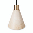 Pantalla cónica de madera natural para portalámparas E27 — Madera natural