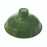Pantalla cónica de metal Ø 30 cm para portalámparas E27 — Verde