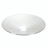 Pantalla plana esmaltada Ø 30 cm para portalámparas E27 — Blanco y negro