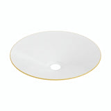 Pantalla plana esmaltada Ø 30 cm para portalámparas E27 — Amarillo mostaza