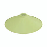 Pantalla plana esmaltada Ø 30 cm para portalámparas E27 — Verde prado
