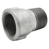 Extensión M/H de fundición galvanizada - accesorio de extensión roscado de fundición