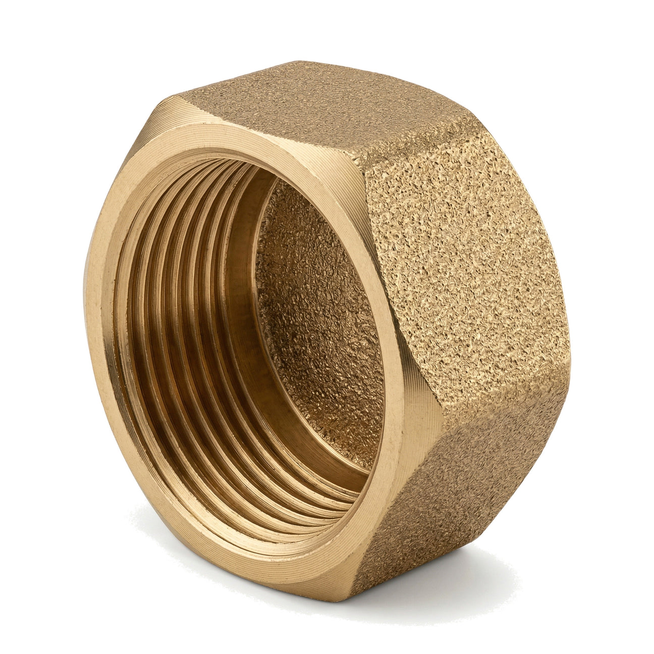 Tapón hembra con cabeza hexagonal de latón CW617N BSP - vista isométrica