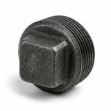 Bouchon mâle sans butée fonte noire - photo produit fond blanc 3